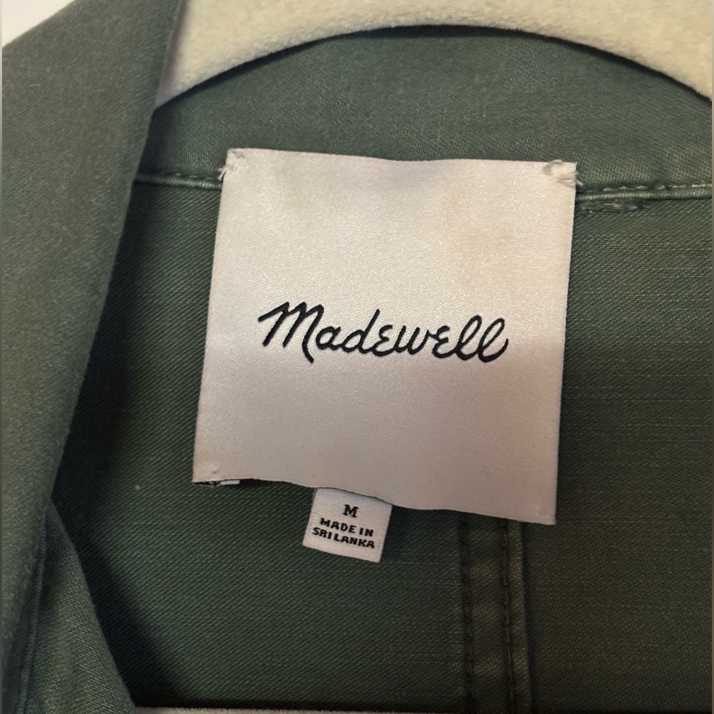 Madewell Military-Inspired Green Utility Shirt Jacket - Picture 2 of 3